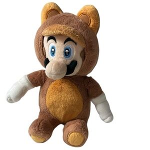 Super Mario 3D Land Tanooki Mario Plush 9” Little Buddy 2013 Nintendo Stuffed To
